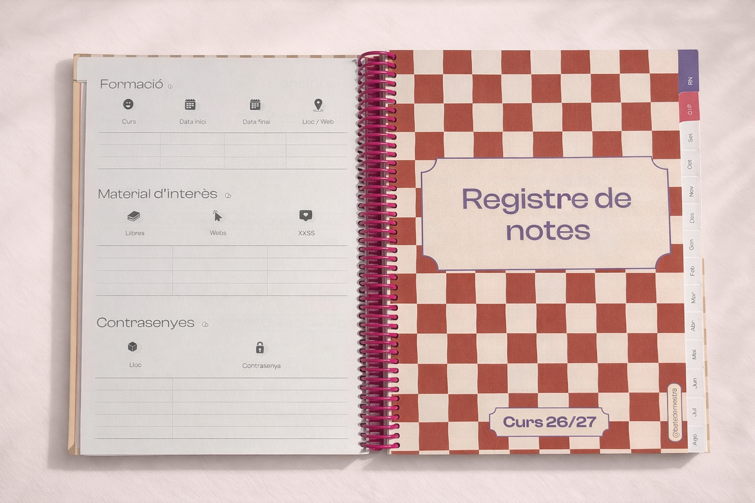 Agenda 26/27 - LÍNEAS VERDE/ROSA